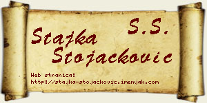 Stajka Stojačković vizit kartica